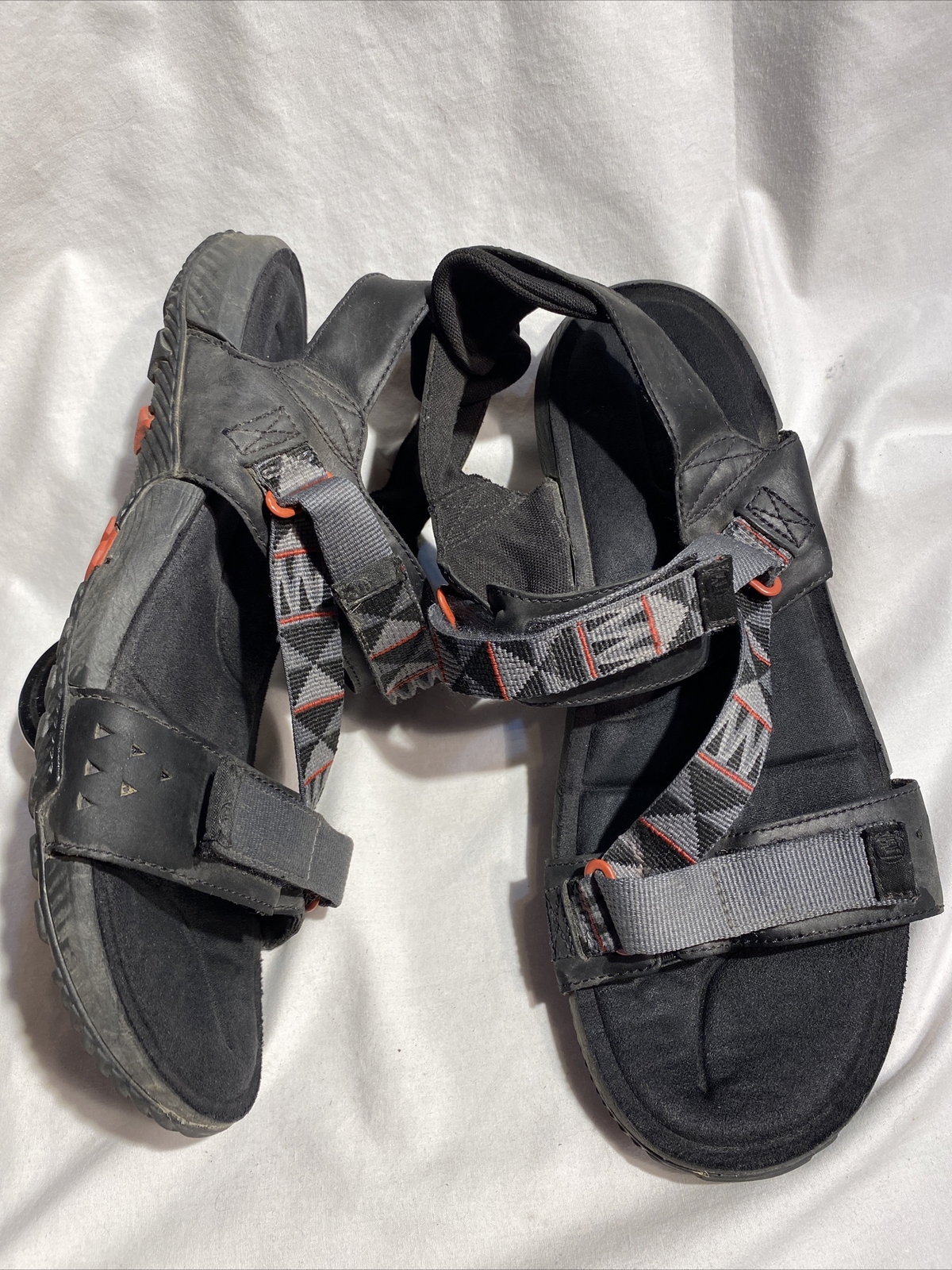 Merrell sandali outdoor uomo grigio nero e rosso doppio cinturino misura 11 44