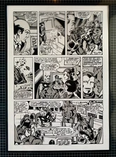 Production Art AVENGERS #179, page #13, JIM MOONEY art, 8.5x11
