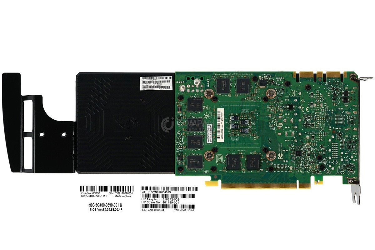HP NVIDIA Quadro M5000 8GBグラフィックスボード HP NVIDIA QUADRO M5000 MAXWELL GPU 8GB GRAPHICS VIDEO CARD 699