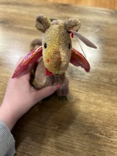 Ty Beanie Baby - Scorch - the Dragon Plush *RETIRED* 1999