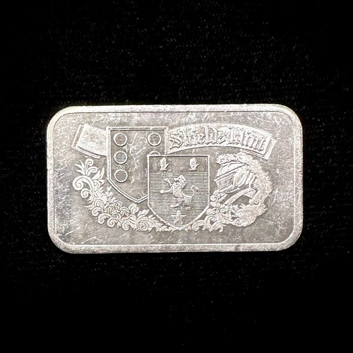 Shields Mint Vintage RARE 1 oz Fine Silver Art Bar