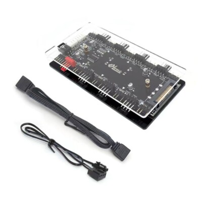 Convertor 12V ADD-RGB to 5V ARGB Transfer Hub Fan Hub Control 4PWM Fan