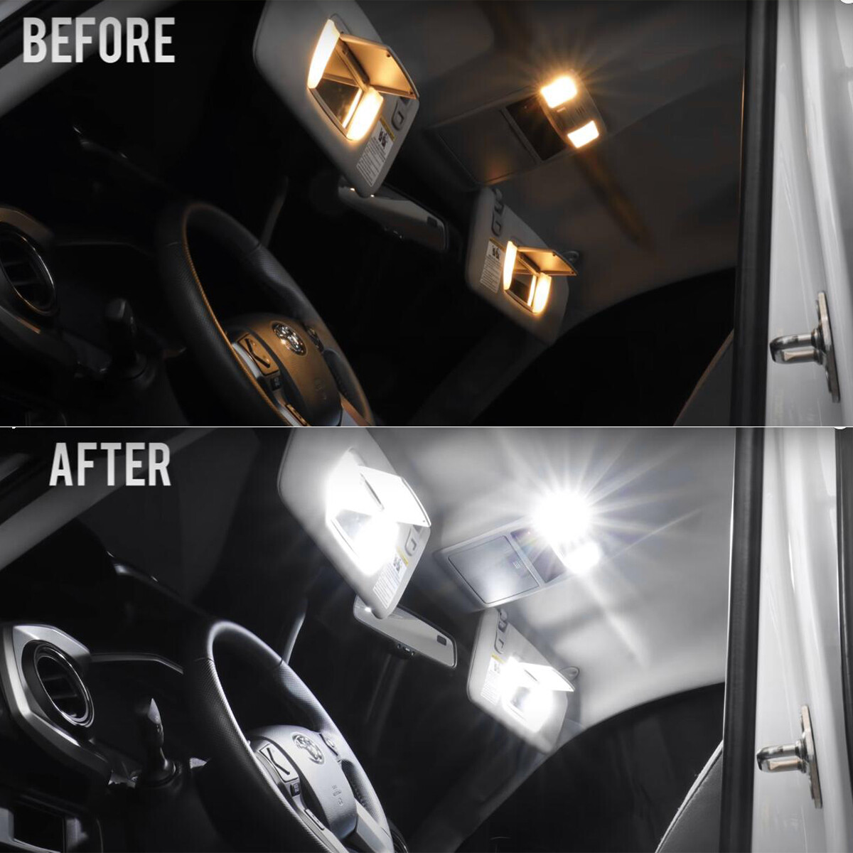 BMTxms 19-Piece White LED Interior Light Kit For Honda Pilot 2003-2008 – Dome, Map, Trunk, License