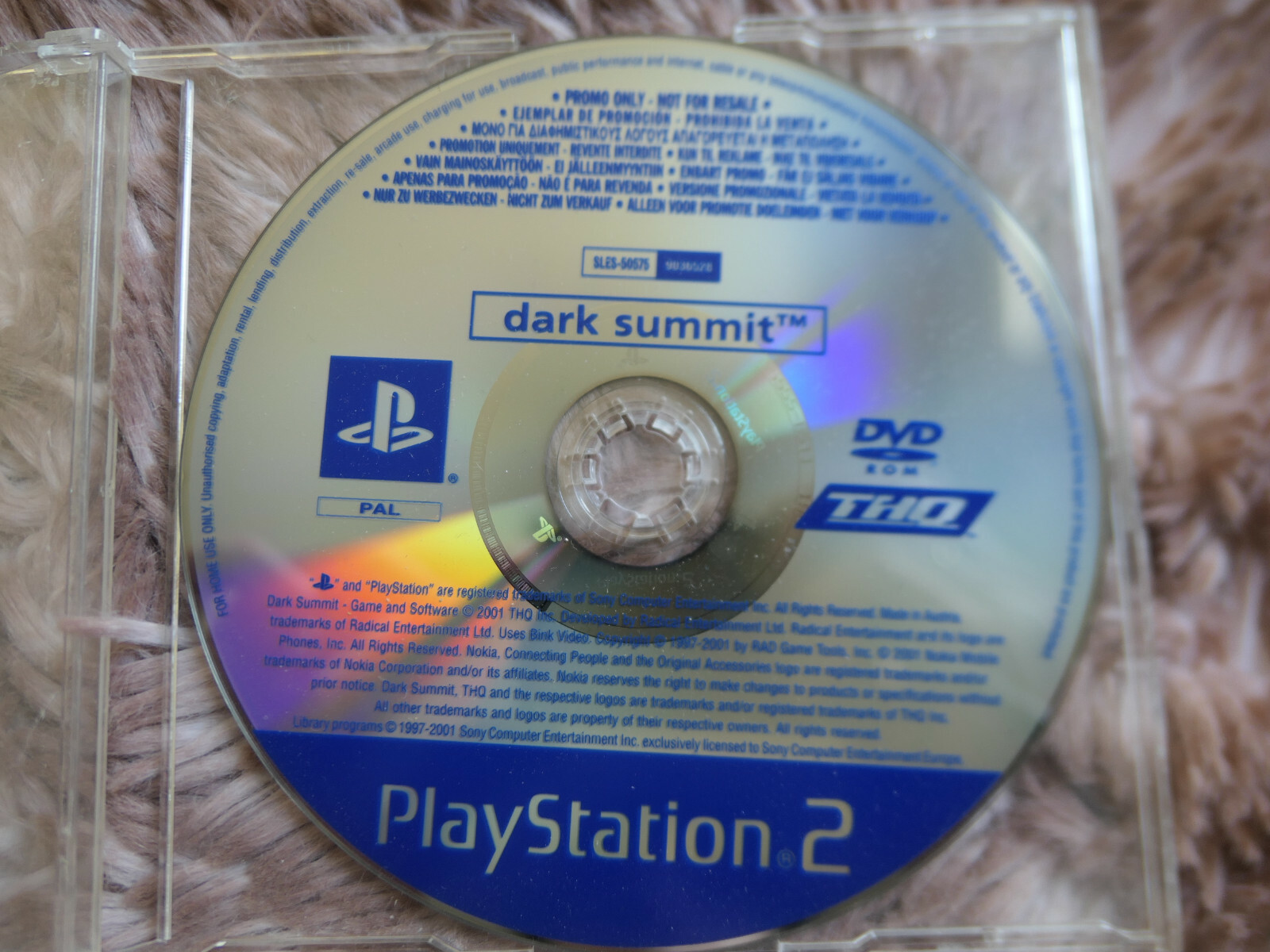 Jeu PS2 - DARK SUMMIT - Promo only not for resale