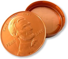 Abraham Lincoln Coin/Change/Savings Presidential Penny Bank, Made in the USA