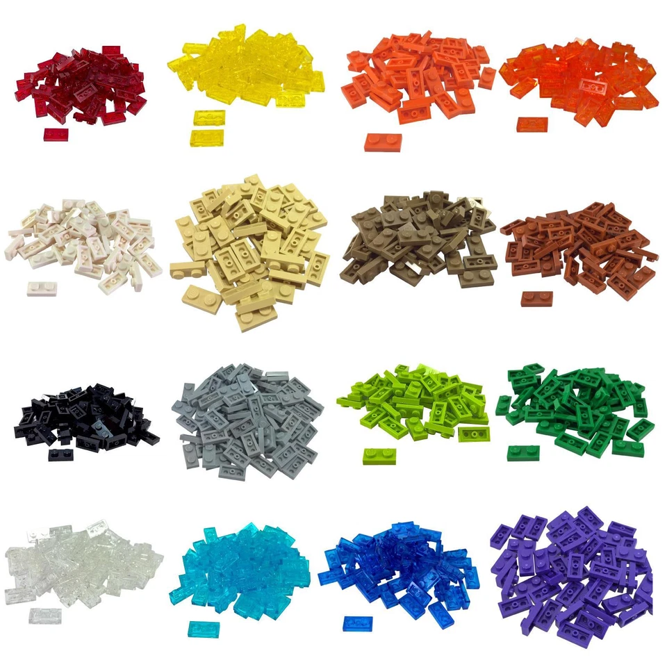 Plaque LEGO 1x2 - Couleurs & Quantités Variées - MPN 3023 - Photo 1/1