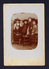 Late 1800's Portrait Cabinet Card, Portrait of Children, Family  Friends