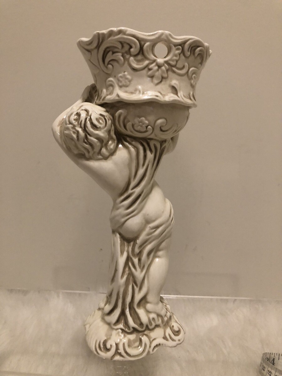 Vintage 1960 Porcelain Inarco E 3005 Cherub Figurine Jewelry