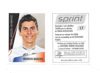 Vignette Nr. 017 - Sprint 2013 - Belgische Ausgabe - Warren Barguil
