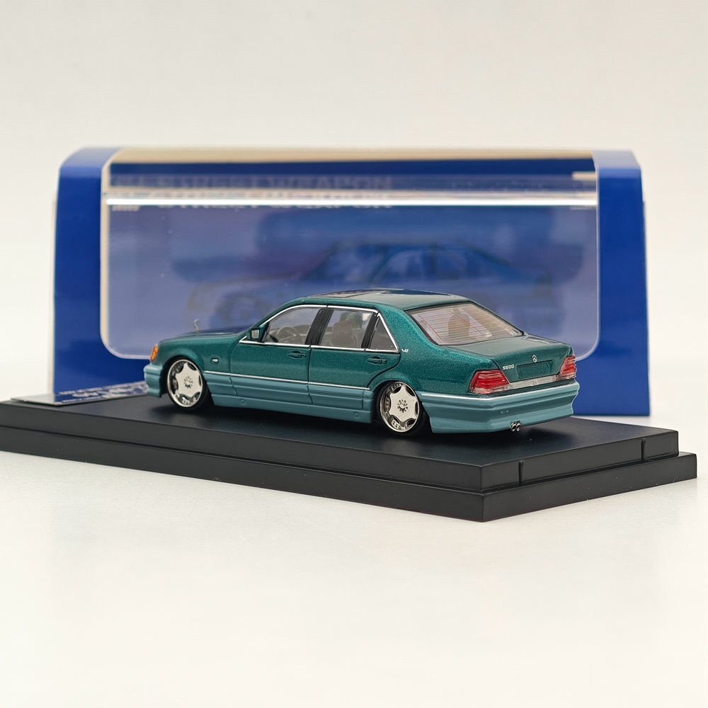 1:64 Street Weapon Mercedes Benz W140 S600 Green Limited 499 1:64 Street Weapon Mercedes Benz W140 S600 Green Limited 499