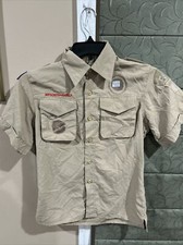 Vented Microfiber Poly Boy Scout BSA UNIFORM SHIRT Youth Large New Style M31