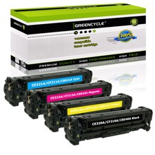 4PK CE320A Fits for HP 128A Color Toner Cartridge LaserJet Pro CM1415FN CP1525N