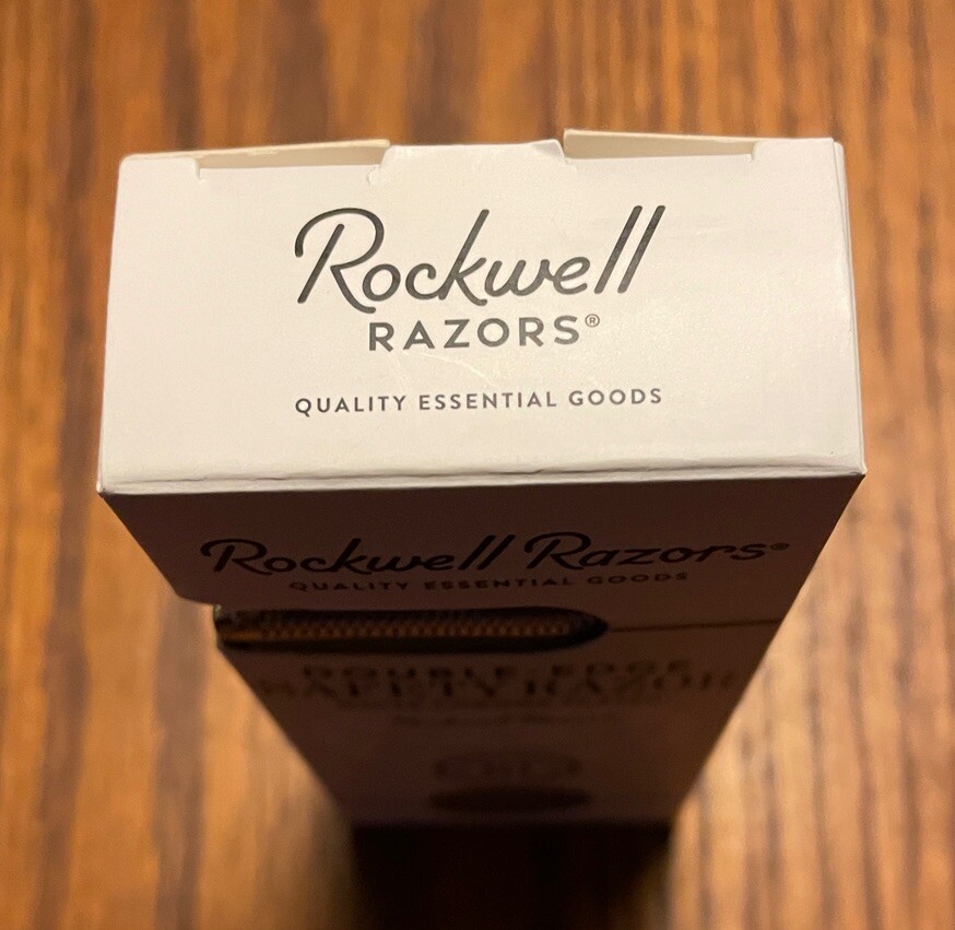 Rockwell R1 Double Edge Twist To Open Safety Razor White Chrome Rookie Series