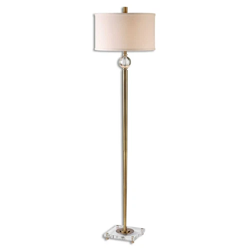 MESITA MODERN XXL 68" METAL FLOOR LAMP CRYSTAL DETAIL UTTERMOST 28635 - Picture 1 of 3