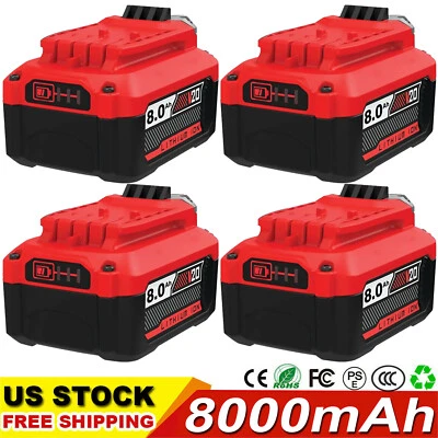 8.0Ah Lithium-Ion Battery For Craftsman V20 20 Volt Max CMCB206 CMCB204 CMCB205