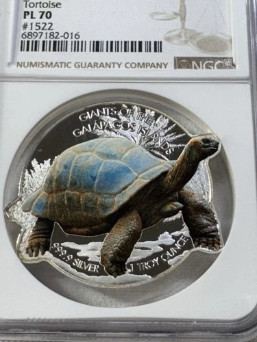 2021 Solomon Islands $2 Galapagos Tortoise Graded PL 70 by NGC