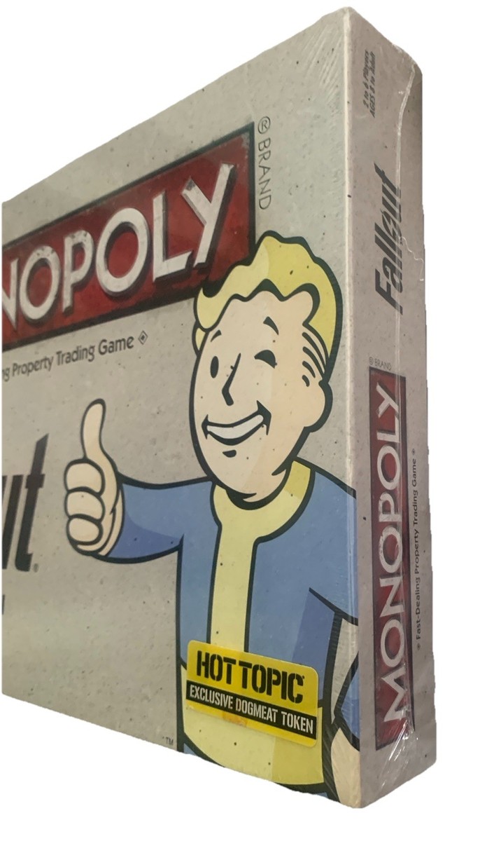 NEW HOT TOPIC FALLOUT MONOPOLY GAME w/Exc DOGMEAT TOKEN 2016