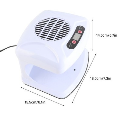 US Plug 110V Single Hand Nail Air Dryer Warm Cool Wind Automatic Sensor Nail Fan
