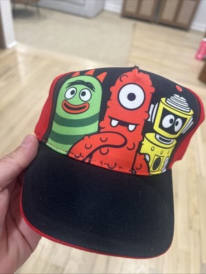 Yo Gabba Gabba Hat Youth Kids Cap Red Robot Monster Adjustable - NEW