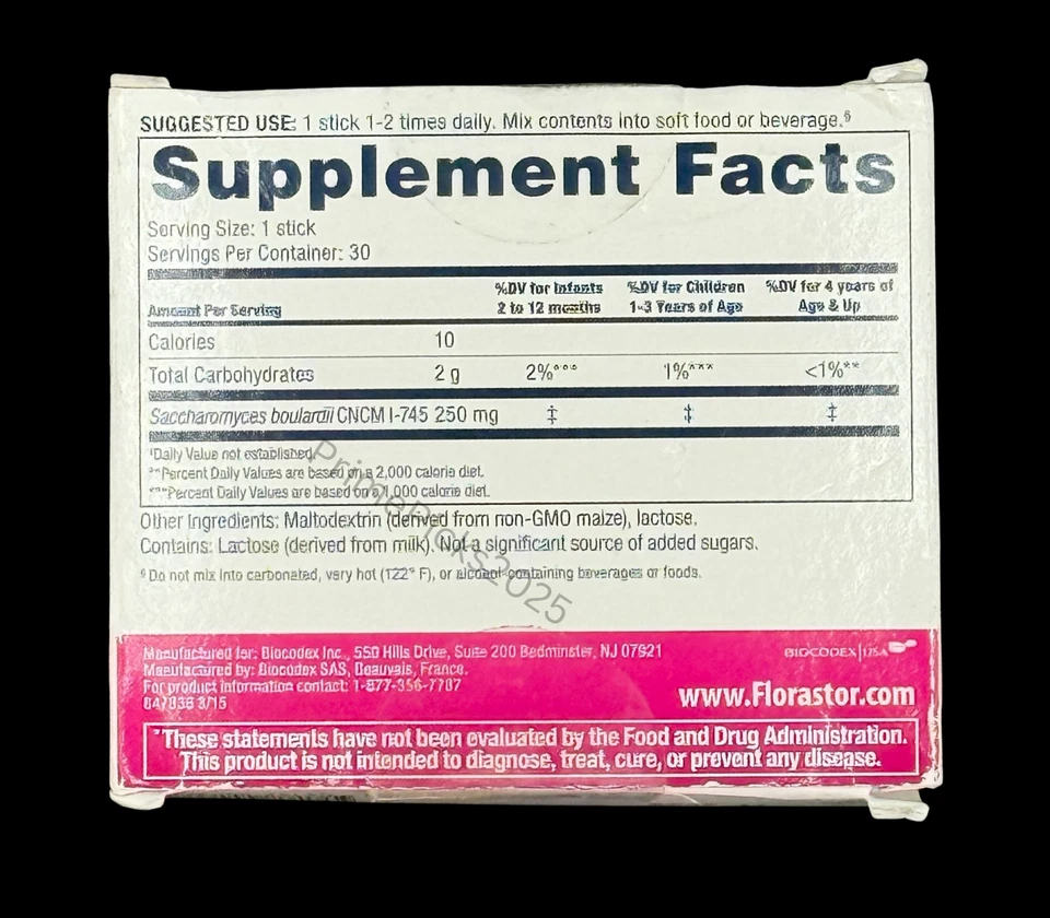 🌟 Florastor Kids probiótico diario 30 barras en polvo caducidad 11/2025 inmuno digestivo Foto 3 de 4