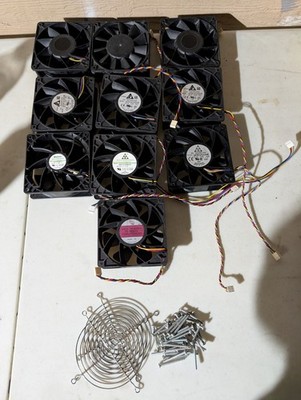 *10 Units* Antminer Cooling Fans W/2 Gaurds & All The Screws (Read Description)