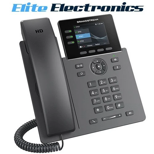 Grandstream GRP2611G 3 Lines, 4 SIP Accounts, 2.8 in scrn, PoE, GigE