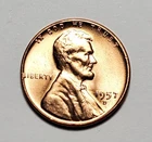 1957 D LINCOLN WHEAT PENNY UNC #P3405