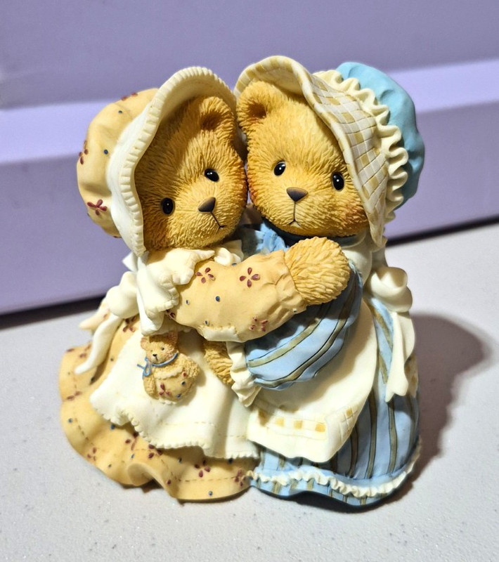 Cherished Teddies Haley & Logan Bear Figurine 1998 534145 Resin Hand Painted