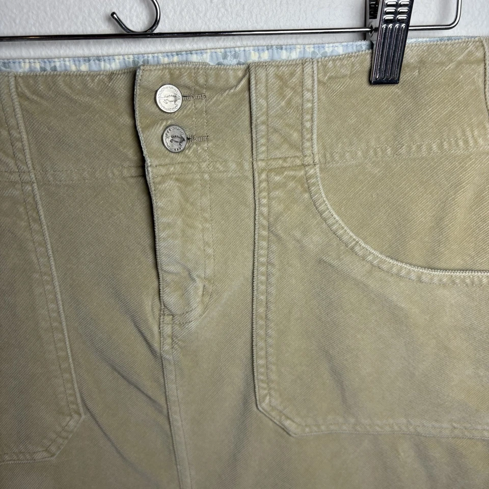 Minifalda lápiz Horny Toad para mujer de pana caqui talla 2 - Buen estado Foto 2 de 4