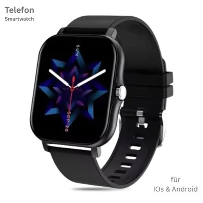 Smartwatch Fitness Tracker Fitnessuhr mit Telefon, Wasserdicht, Android & iOS