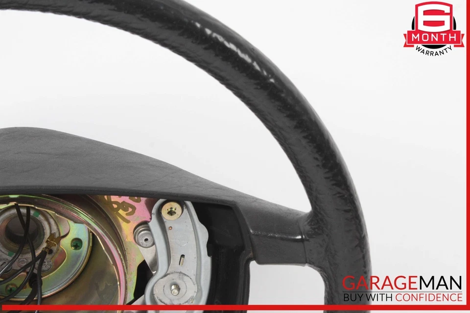 85-91 Mercedes W201 190E 300CE 300SE Volante Negro OEM Foto 3 de 4