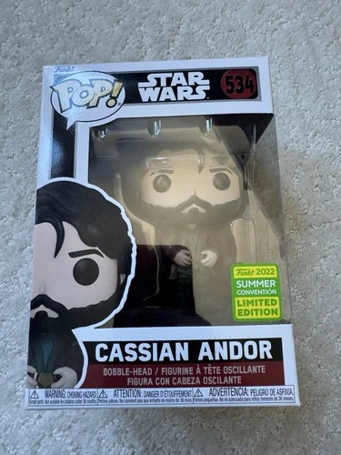 Funko Pop! Vinyl: Star Wars - Cassian Andor #534 CON W/ Protector