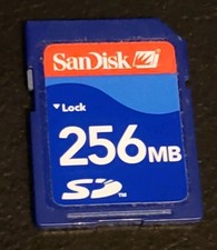 SanDisk 256MB Memory SD Card Secure Digital 256 MB