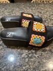 Womens Dirty Laundry Crocheted Black Slides Size 41 (US 10) — photo 4