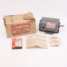 Dayton 5K910A 1/2 HP 1725 RPM AC Motor 115V Phase 1 Frame 48 NOS W/ Box  Manual