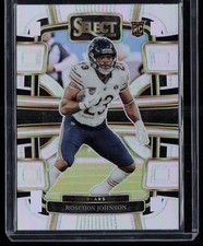 ROSCHON JOHNSON 2023 PANINI SELECT SILVER PRIZM CONCOURSE REFRACTOR RC CHICAGO