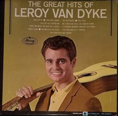 LP Leroy Van Dyke The Great Hits Of MONO, BLACK LABELS NEAR MINT Mercury