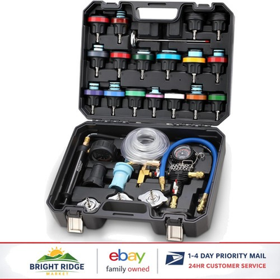 #ad Universal Radiator Pressure Kit for Cars Motorcycles and Trucks 28 Pieces $139.91