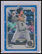 2020 Bowman Draft Tristen Lutz Blue #/150 #BD-68 Milwaukee Brewers