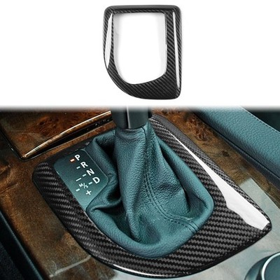 Real Carbon Fiber Control Gear Shift Panel Cover For BMW 5 Series E60 2004-2007