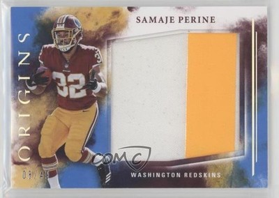 2017 Panini Origins Rookie Jumbo Jerseys Blue 8/49 Samaje Perine #RJJ-SP RC 9a7