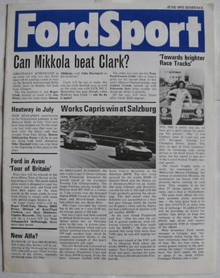 FORD SPORT Car Motorsport Magazine Jun 1973 - Image 1 of 3