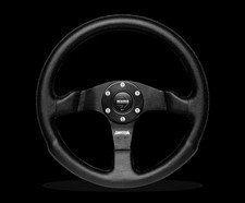 Momo Competition Steering Wheel 350 Mm - Black Airleatherblack Spokes