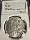 1896 P Morgan Silver Dollar ✨ NGC MS62 ✨