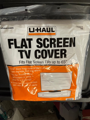 New UHAUL Flat Screen Tv Foam Cover Fits Up to 65'' Television Move Moving Sealed