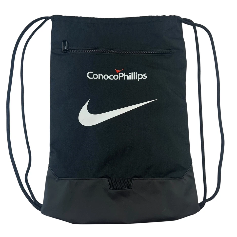 耐克 ConocoPhillips 黑色抽绳健身包带拉链口袋 — 第 4/4 张图片