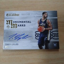 2016 Panini Excalibur Monument Marks Trey Lyles Utah Jazz Auto /149 #MM-TLY