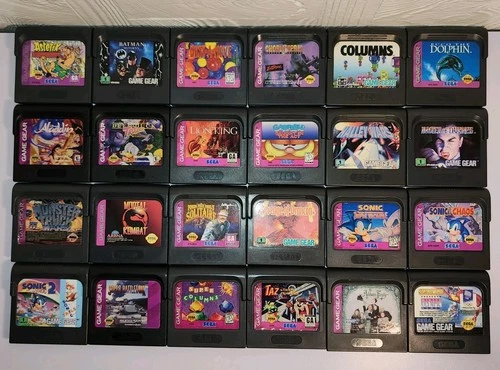 ** LOT * 24 Cartridges SEGA Game Gear Bundle TESTED & CLEANED 24 Carts * LOT **