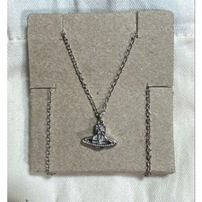 Vivienne Westwood Tiny Orb Silver 925 Necklace Very Rare w/Box Used Japan FS