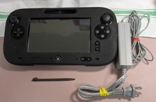 Nintendo Wii U Gamepad Controller WUP-010 (USA)  Black tested WORKS BUNDLE